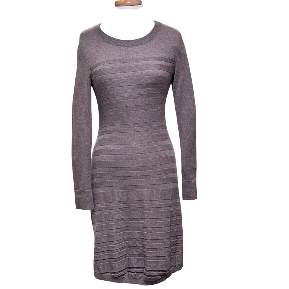 Brown Toad & Co Knit Wool Blend Sweater Dress